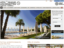 Tablet Screenshot of hotellesmouettes.fr